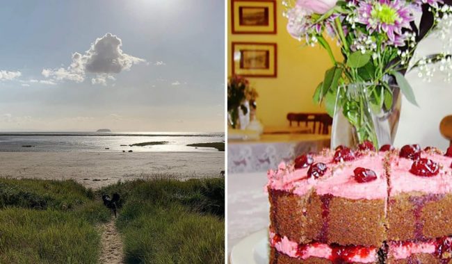 Image of Sand Bay Beach & Sand Bay Tea Rooms